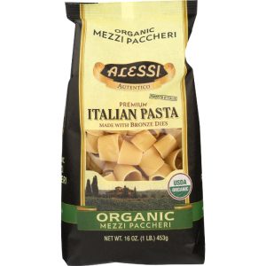 Alessi Bio Mezzi Paccheri Pasta, 16 Oz – Packung mit 6 Stück