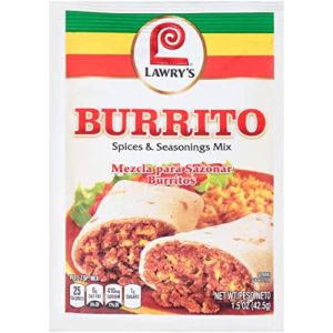 Lawry’s – Burrito Würzmischung, 1,5 Unzen – Packung mit 12 Stück