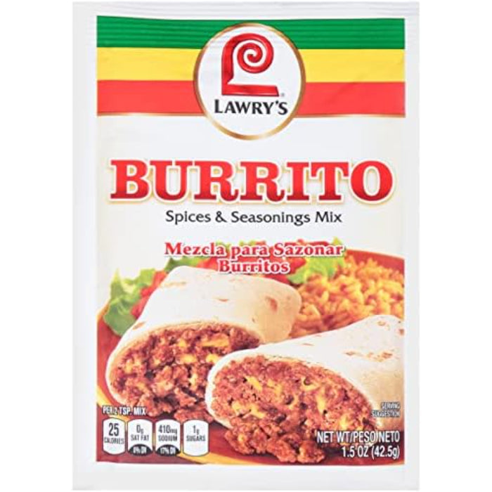 Lawry's – Burrito Gewürzmischung, 1,5 Oz – 12er Packung