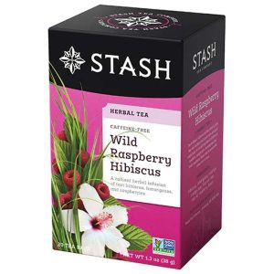 Stash Wild Himbeerhibiskustee, 20 Beutel Packung mit 6 Stück