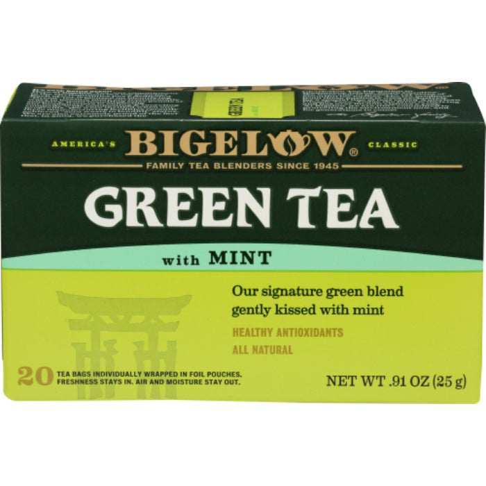 Bigelow Grüner Minztee, 20 Beutel, 0,91 oz – Packung mit 6