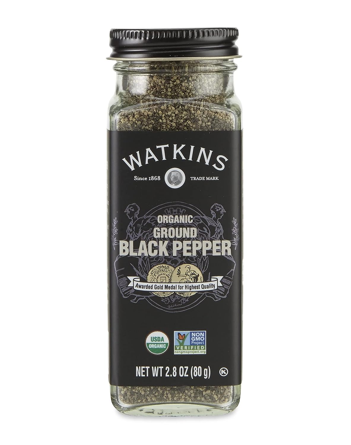 Watkins Ssnng Schwarz Pfeffer gemahlen Org 2.8 Oz – Packung mit 3 Stück