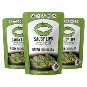 Saucy Lips: grüne Enchilada-Sauce , 8 Unzen Packung mit 6