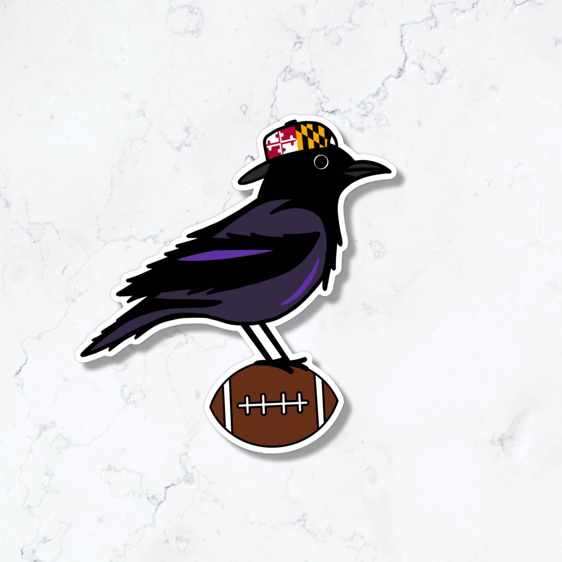Jami Creates Baltimore Raven Fußball-Aufkleber