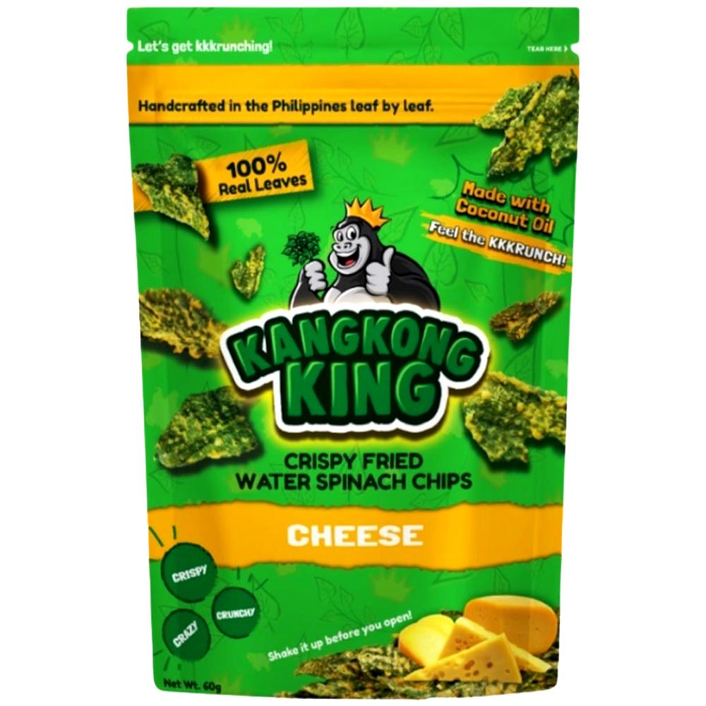 KangKong King – Knusprige gebratene Wasserspinat-Chips – Käse – 60 G