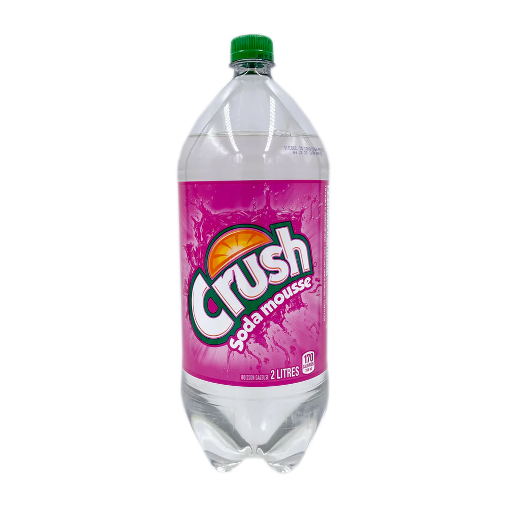 Crush Creme Soda Clear 2 Liter- Kanada (Fall von 12)