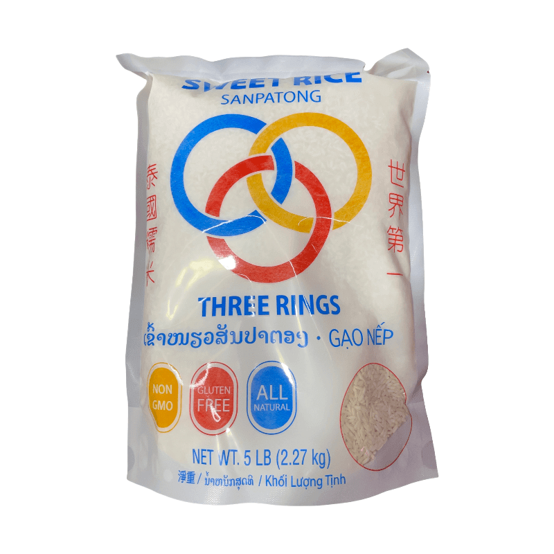 Drei Ringe süßer Reis Sanpatong