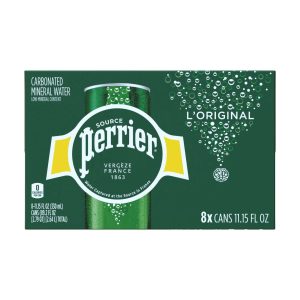 Perrier sprudelnd Wasser glatte Dosen