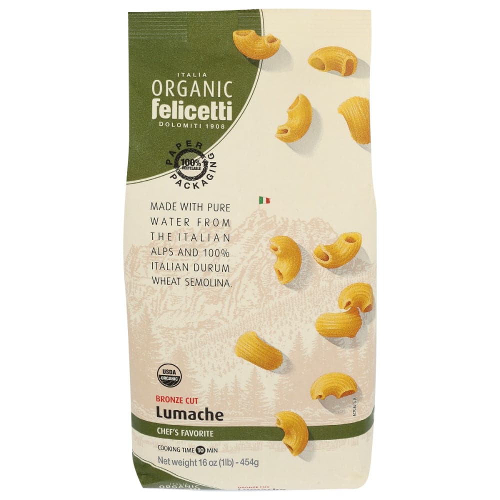 Felicetti – Bronze geschnittene Lumache Nudel, 16oz