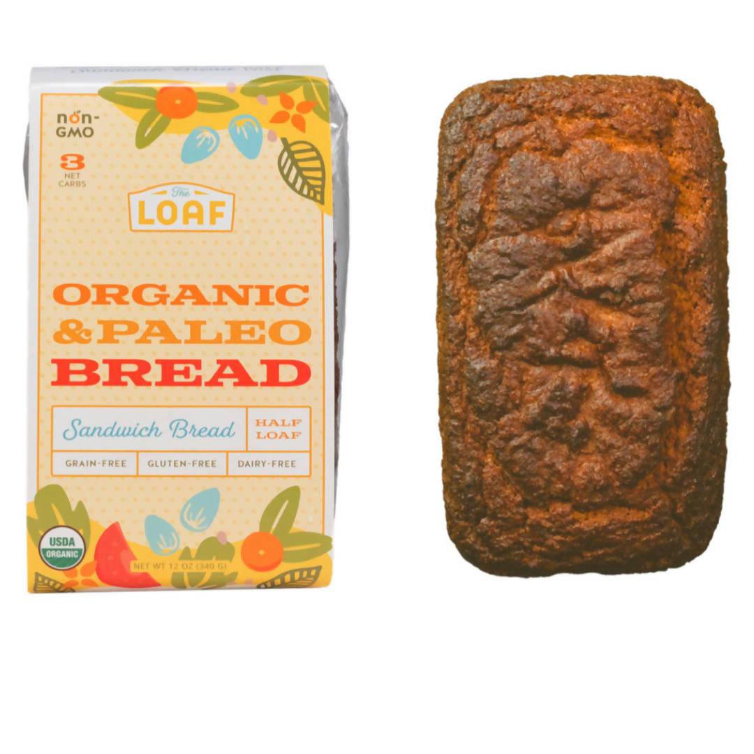 Bio & Paleo Sandwich Brot (halber Laib) – 6 x 12 Unzen
