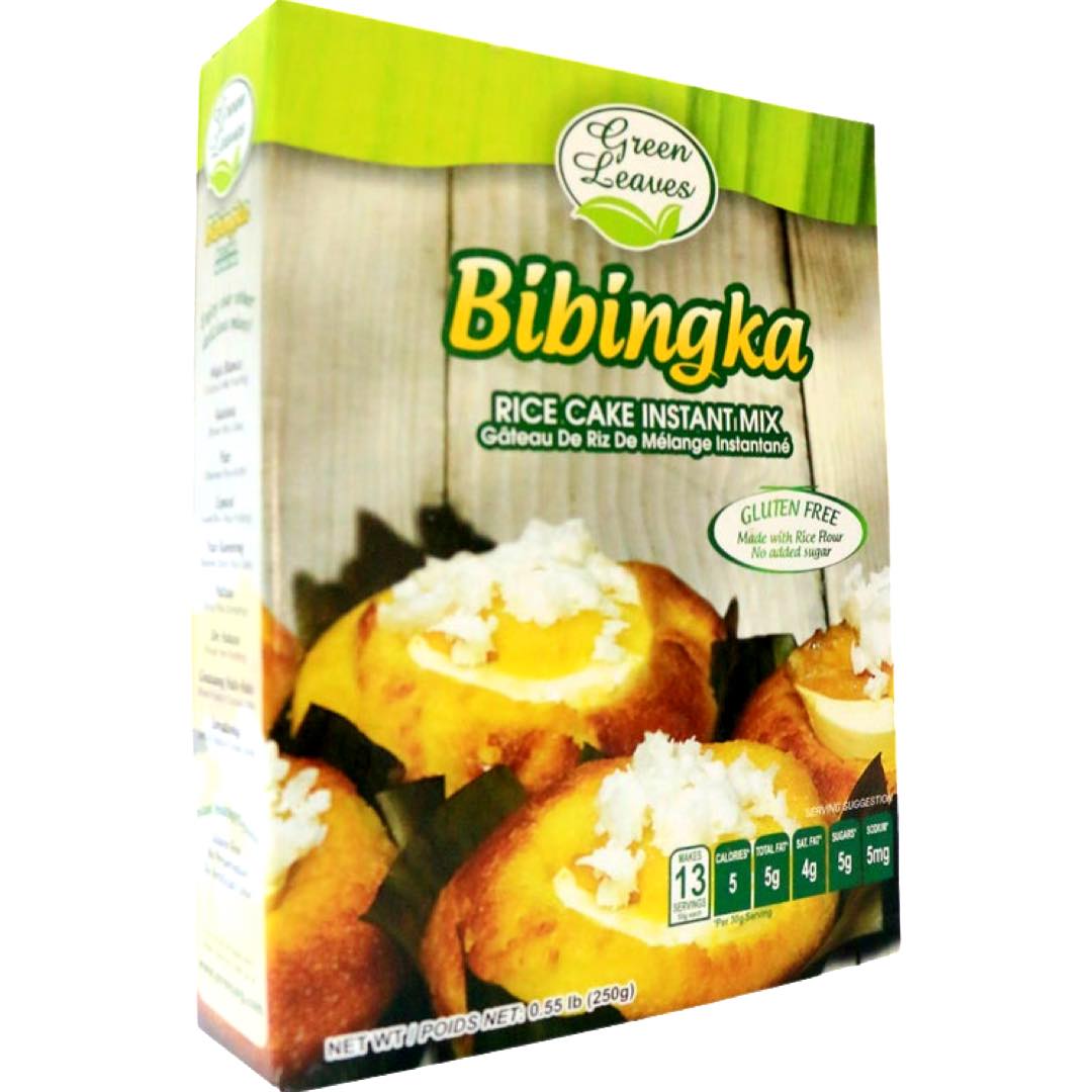 Grüne Blätter – Bibingka – Reiskuchen – Instant Mischung – 250 G