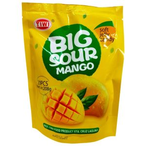 Tiwi – Soft Gelee Bonbons – große Sauermango – 20 Stück – 208 g