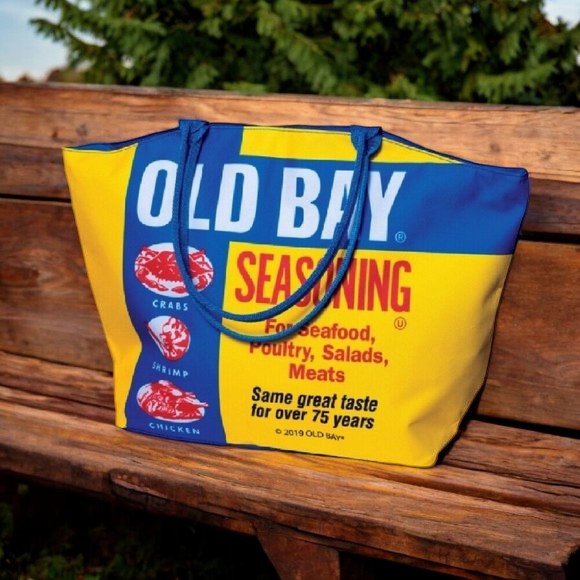 Old Bay Dose Tragetasche