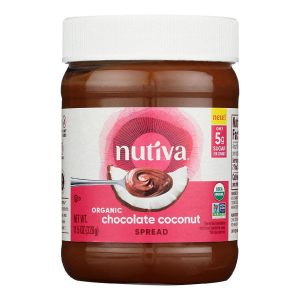 NUTIVA SPREAD Kokosschokolade 11,5 Unzen – Packung mit 6 Stück