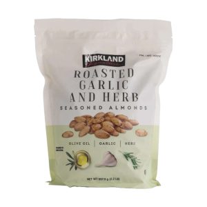 Kirkland gerösteter Knoblauch und Kräuter gewürzte Mandeln