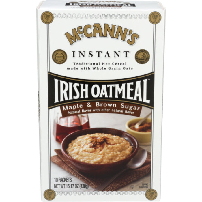 McCann – Haferflocken, Instant Maple Braun Zucker, 15,1 oz – Packung mit 12 Stück