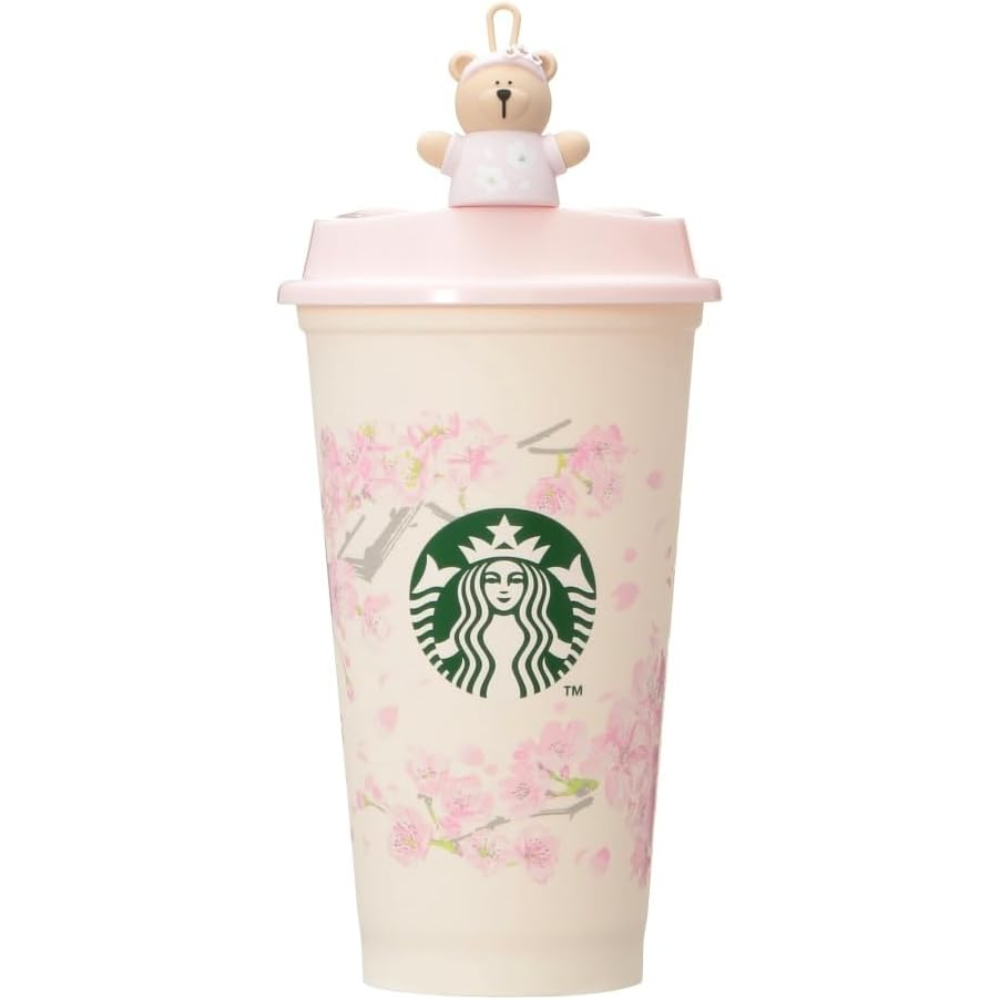 Starbucks Japan Exclusive SAKURA Wiederverwendbare Tasse 473ml + Trinklochkappe – Tokyo Sakura Mall