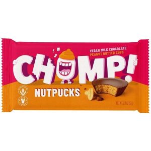 Chomp! – Nutpucks Vegane Erdnussbutter Tassen, 2oz