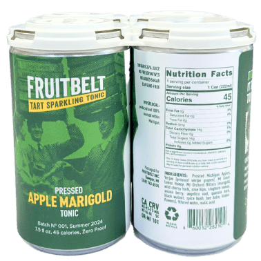 Glitzernd Tonic, Apfel Ringelblume, Obstgürtel, 4-Packung