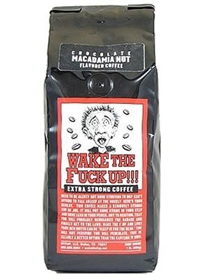 Wake The Fuck Up! Schokolade Macadamia Kaffee, 1 lb