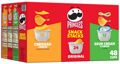 Pringles Snack Stacks Sortiment Packung Chips, 48 Stück
