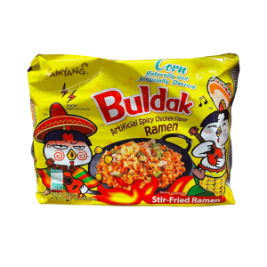 Samyang Buldak Mais künstliche würzige Huhn Geschmack gerührt Ramen