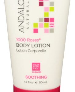 Andalou Naturals Lotion Test Größe 1000 Rosen, 1,7 Floz – Packung mit 6