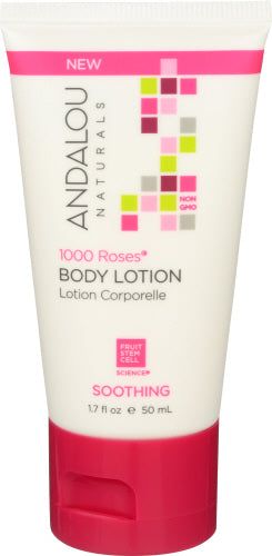 Andalou Naturals Lotion Trial Größe 1000 Rosen, 1,7 fl oz – Packung mit 6