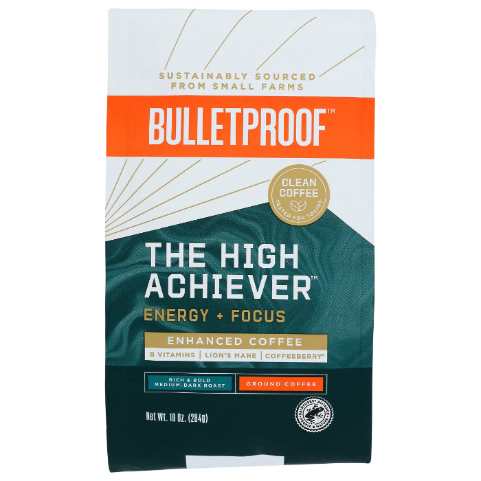 Bulletproof – The High Achiever gemahlener Kaffee, 10 oz – Packung mit 6 Stück