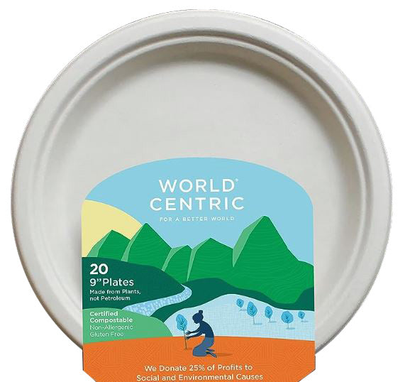 World Centric Plate 3cmprtmnt Kompost 1 20 Stück – Packung mit 12 Stück
