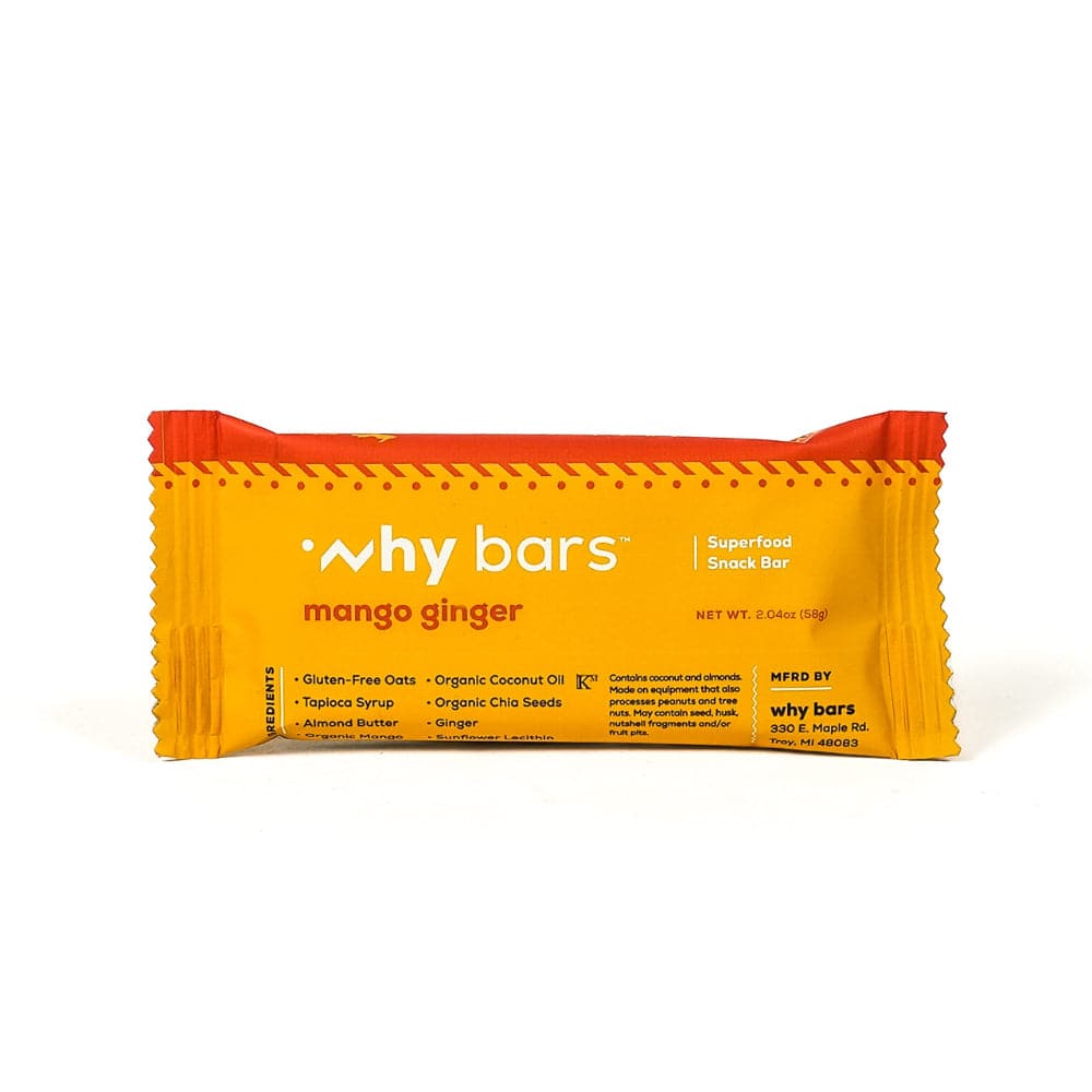 Warum Bars – Mango Ingwer Bar 2.04 OZ – Packung mit 12 Stück