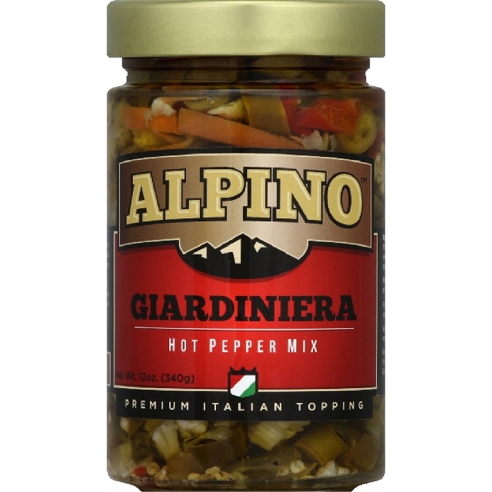 Alpino – Hot Pfeffer Mischung Giardiniera, 12 Oz – 6er Packung