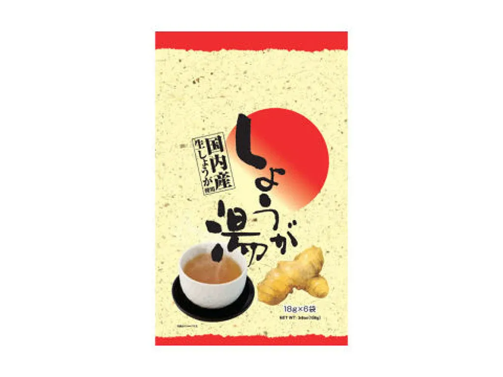 Nitto Shokuhin, “Shoga yu”, Instant Ingwer Drink, 18g x 6 Packungen
