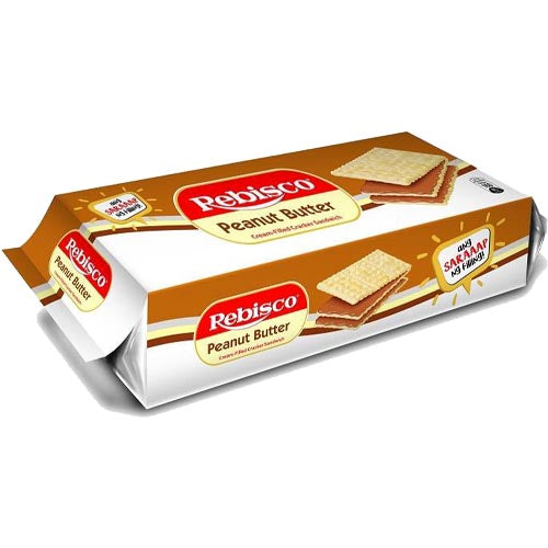 Rebisco – Erdnussbuttercreme gefülltes Cracker Sandwich – 10er Packung – 330 G