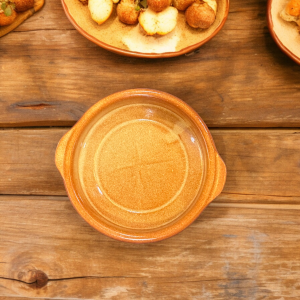 große Terracotta-Dippschüssel