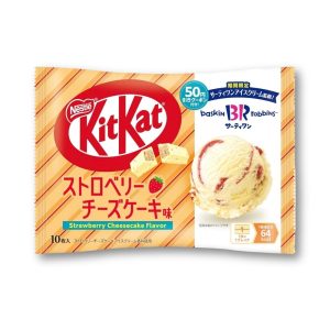 Japan KitKat Erdbeer-Käsekuchen Baskin Robbins Zusammenarbeit ( limitierte Auflage ) 10 Stück