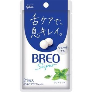 Glico, BREO SUPER, Klar Minze, Minze Tablet, 21 Stück, 17g