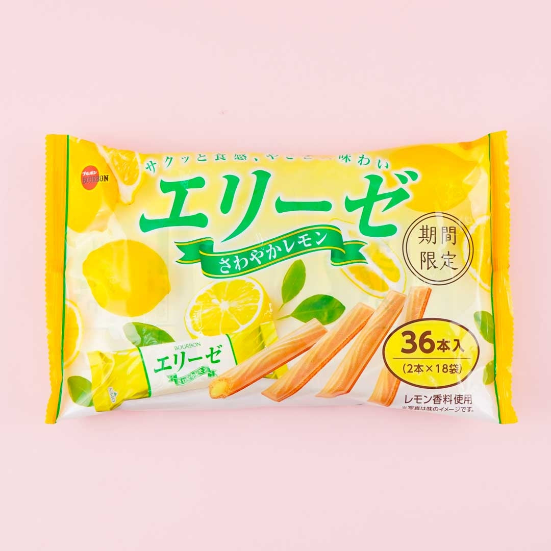 Bourbon Elise Waffel Sticks – Erfrischende Zitrone