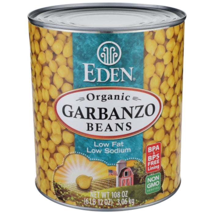 Eden Foods Bohnendose Garbanzo Bio, 108 Oz – 6er Packung