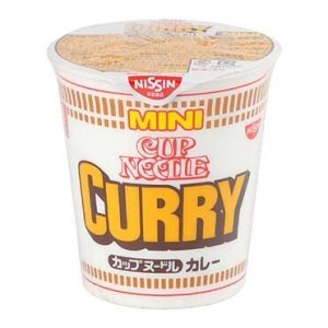 Nissin “ Mini Tasse Nudeln Curry-Geschmack, japanische Instant Ramen, – 43g