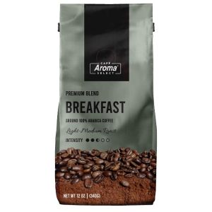 Cafe Aroma Select – Frühstück gemahlener Kaffee, 12 Unzen (Packung mit 12)