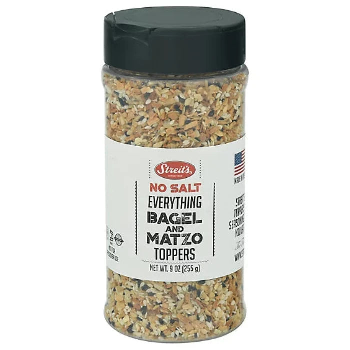 Streits Matzo Topper Alles kein Salz 9 Oz – 12er Packung