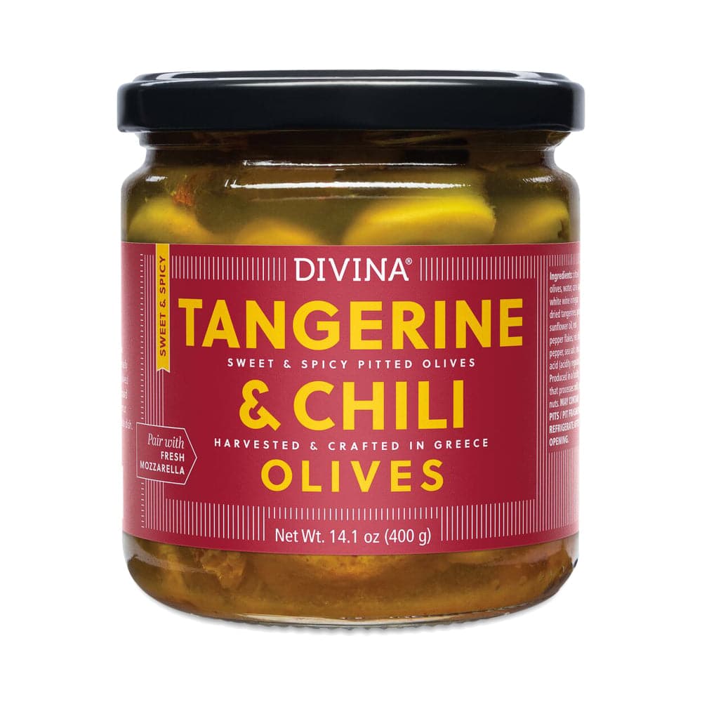 Divina Tangerine & Chili marinierte Oliven, 14.1 Oz