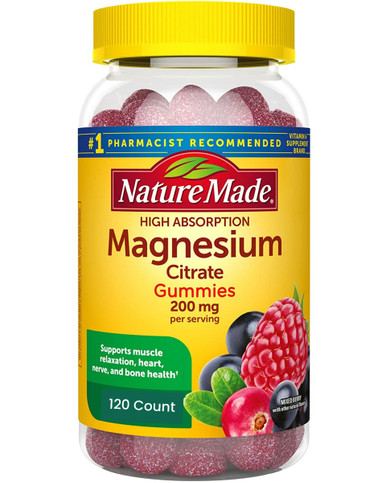 naturgemachte Magnesiumcitratgummis, 120 Count