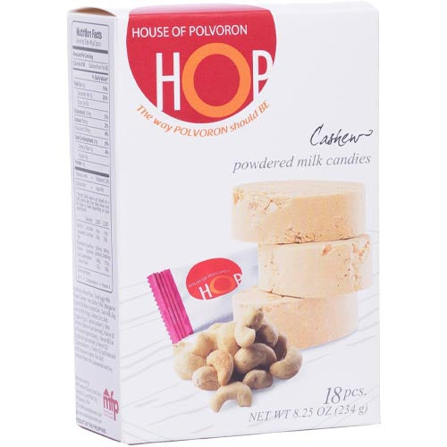 House of Polvoron – HOP – Cashew – Milchpulver Bonbons – 18 Stück – 234 G