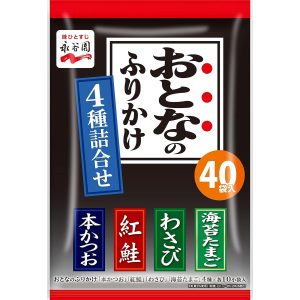 Nagatanien furikake Sortiment 4-Geschmack in japan 40 Portionen gemacht – tokyo sakura Mall