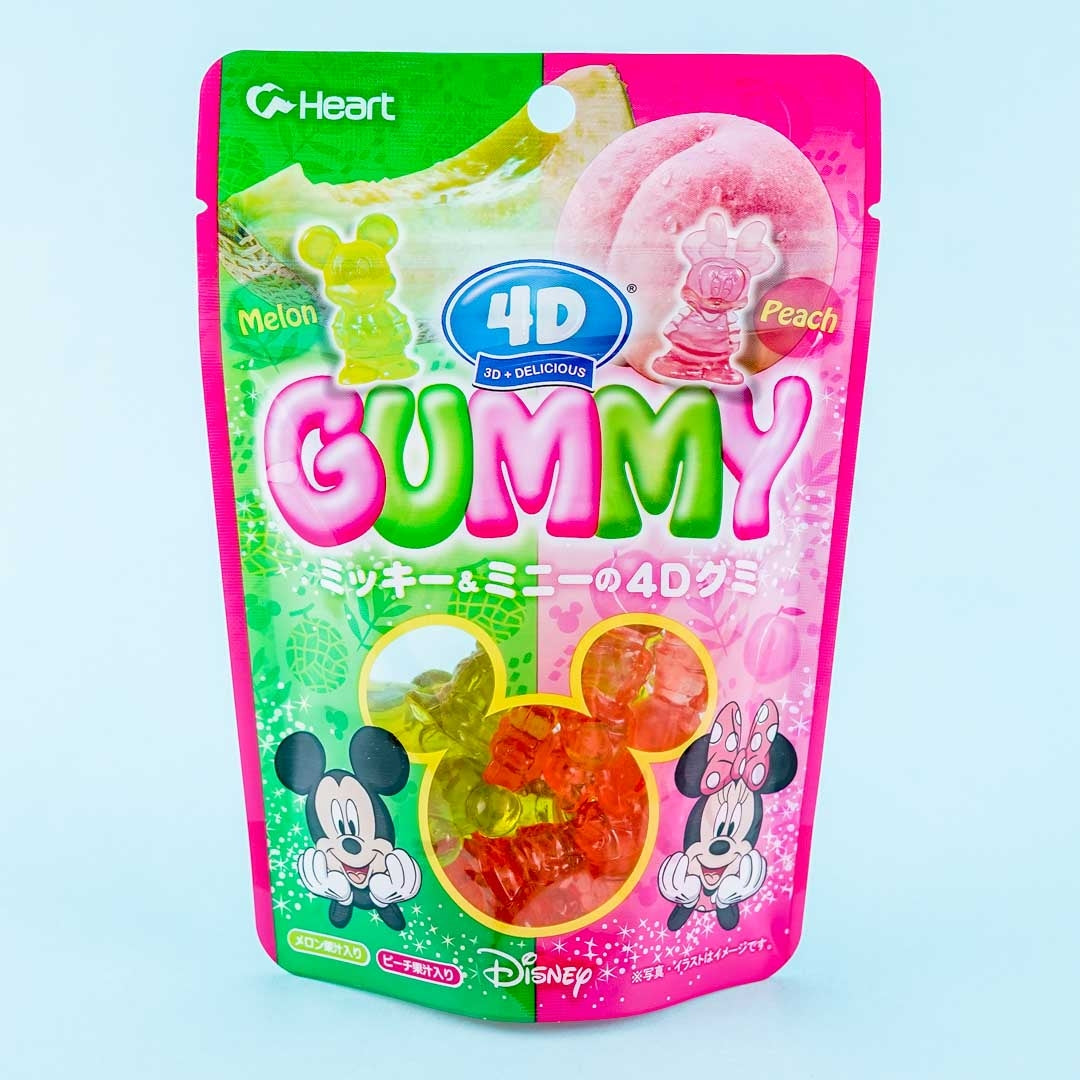 Disney Charakter 4D Gummy Süßigkeiten – Melone & Pfirsich