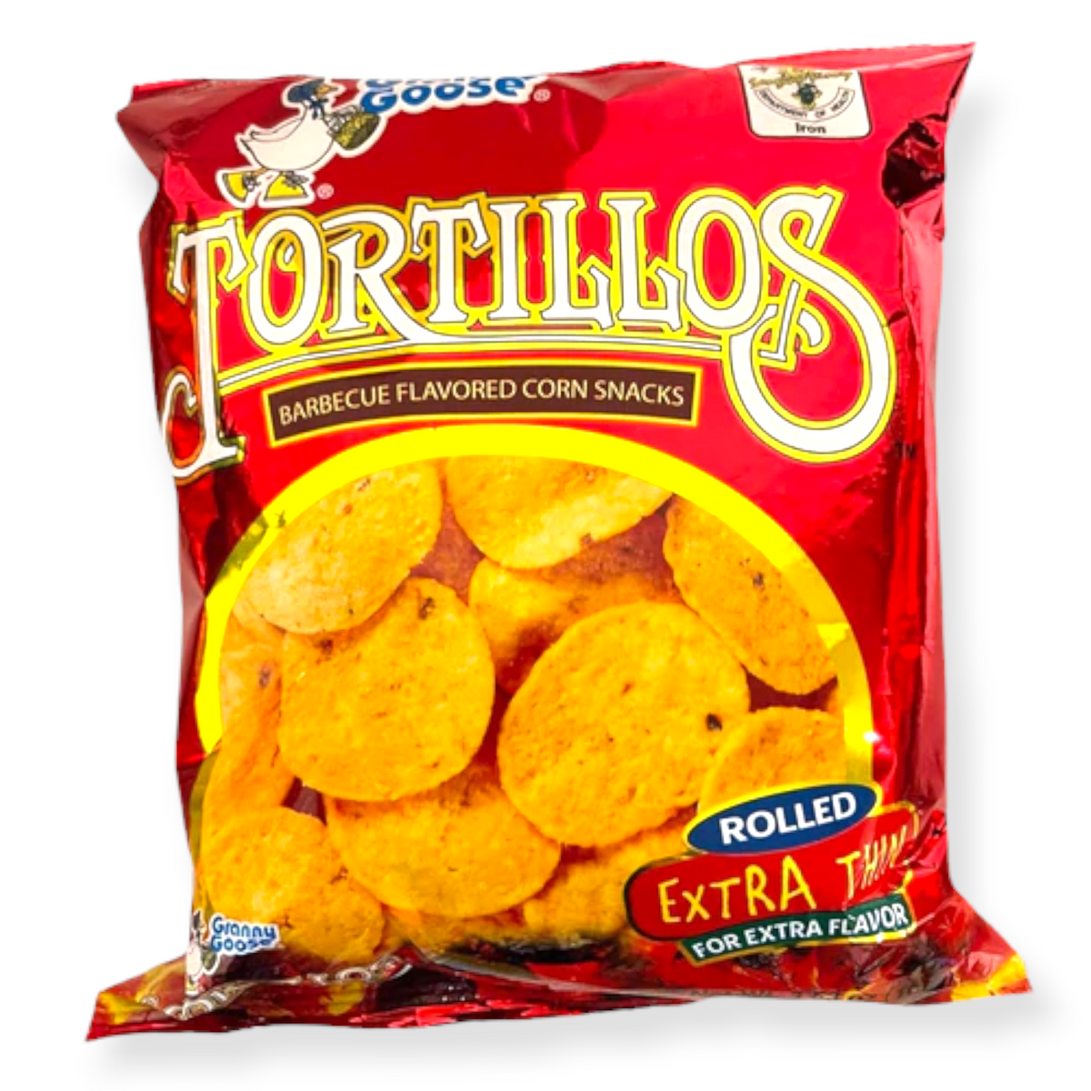 Granny Goose Tortillos – Grill aromatisierte Mais Snacks – Rot