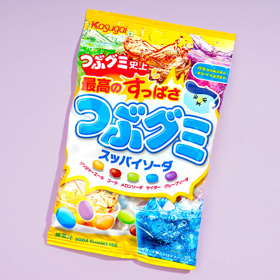 Kasugai Tsubu Gummy Süßigkeiten für sauer Soda