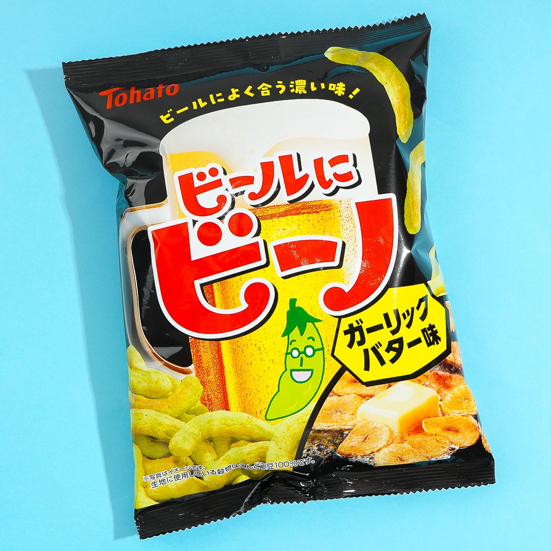 Tohato Bier & Beano Edamame Snacks – Knoblauchbutter
